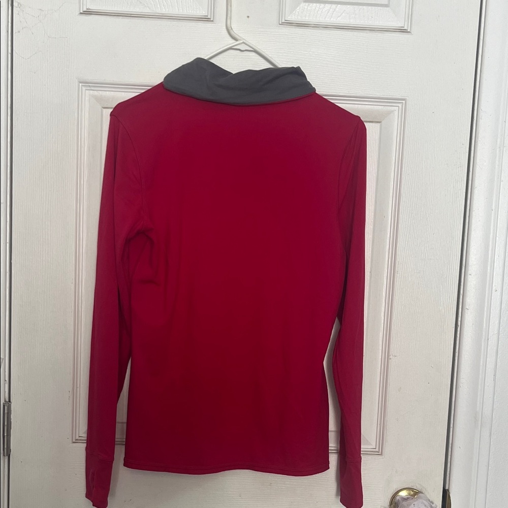 Athleta Crimson and Charcoal Women's Hoodie - Picture 4 of 6